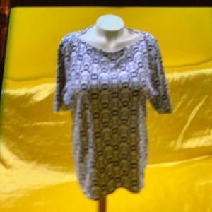 MOVING SALE NO HAGGLING PINA COTTON 1X BLUE MULTICOLORED WOMEN PULLOVER BLOUSE